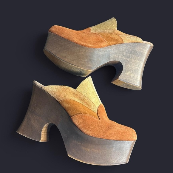 Free People Big Sky Wood Suede
Platform Clog. 4.5 inch heel with 2 inch - Picture 5 of 7